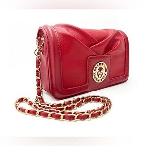 Beautiful Red Valentino Orlandi Crossbody with Gold Chain, NWT